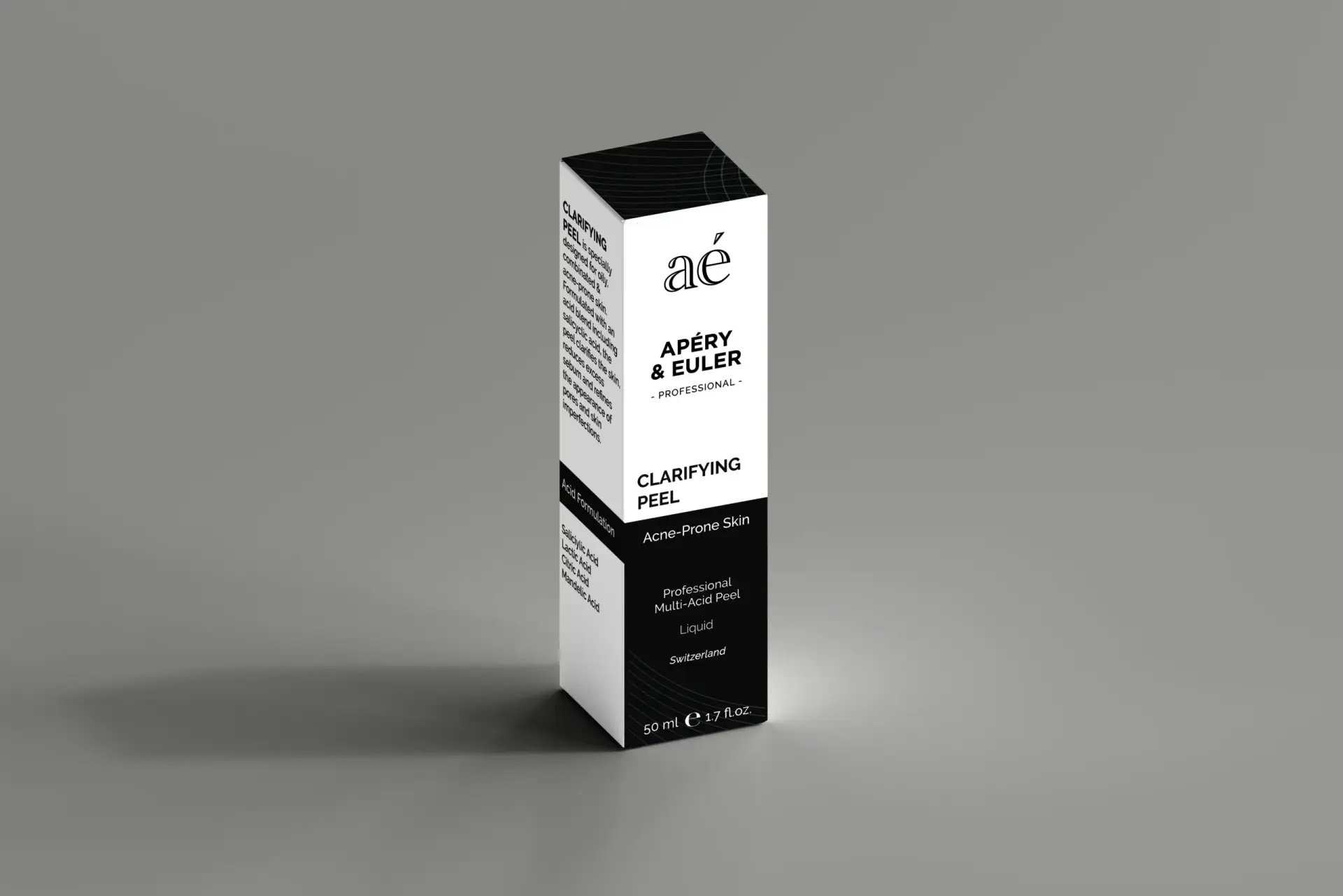 Clinical aesthetic showcasing Clarifying Peel treatment